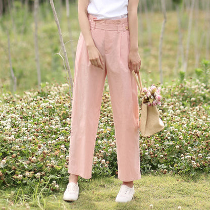 Spring Autumn Women Casual cotton Pants with Pockets SXM97273 VPPBUY shop