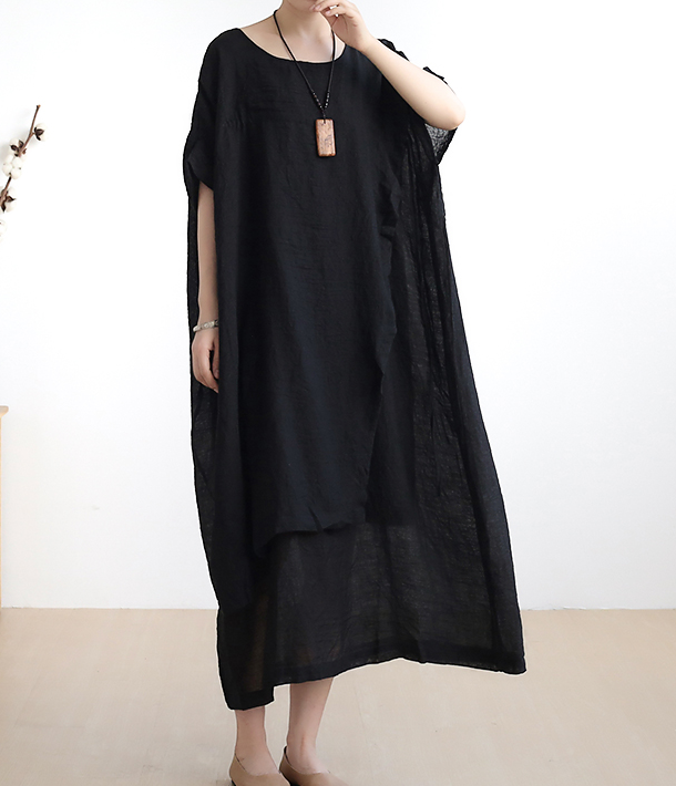 Summer Linen Spring Women  Loose Dresses AMT05131 VPPBUY shop