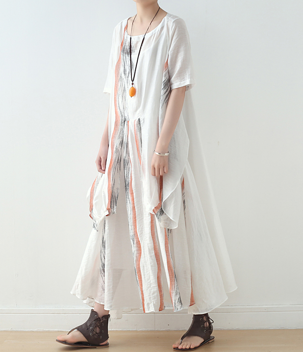 Summer Linen Spring Women  Loose Dresses AMT05121 VPPBUY shop