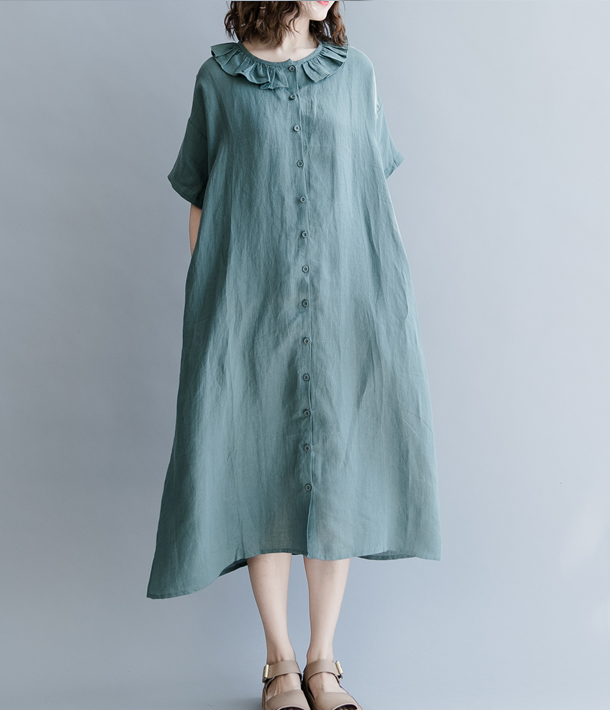 Summer Cotton Linen Spring Women Dresses QZ200528 VPPBUY shop