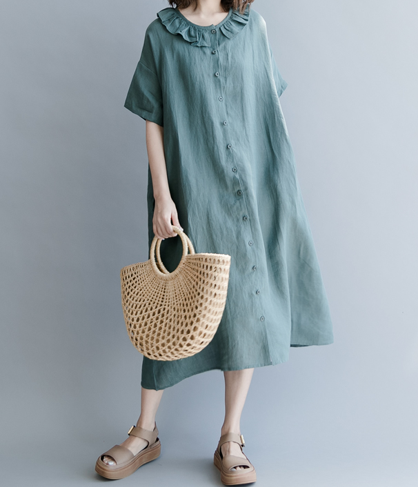 Summer Cotton Linen Spring Women Dresses QZ200528 VPPBUY shop