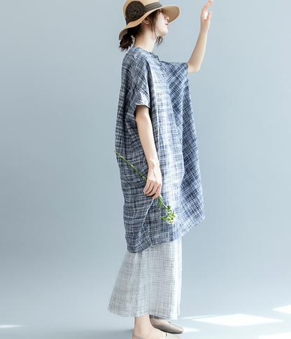 Loose Summer Cotton Linen Spring Women Dresses QZ200527 VPPBUY shop