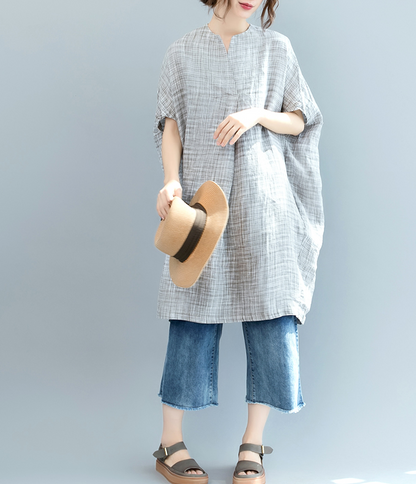 Loose Summer Cotton Linen Spring Women Dresses QZ200527 VPPBUY shop