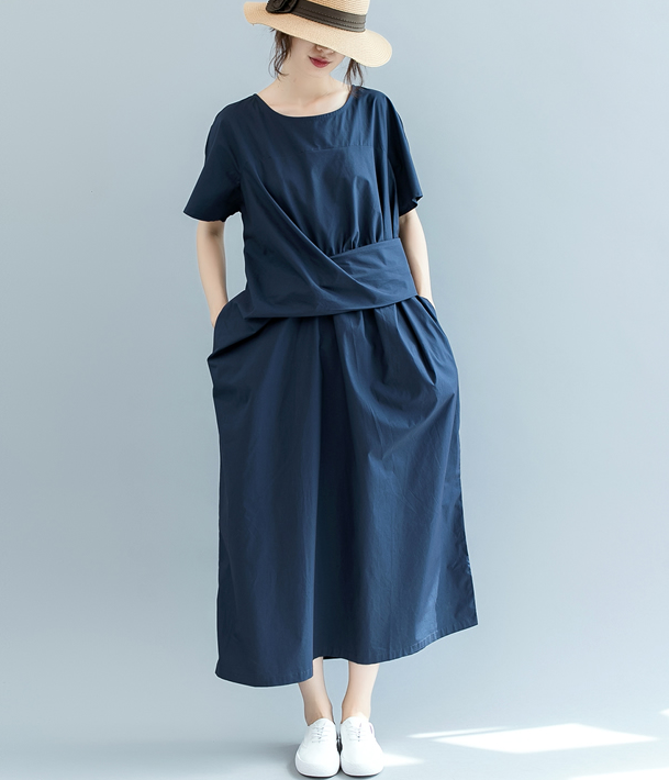 Crossknot Summer Cotton Linen Spring Women Dresses QZ200537 VPPBUY shop