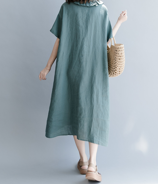 Summer Cotton Linen Spring Women Dresses QZ200528 VPPBUY shop