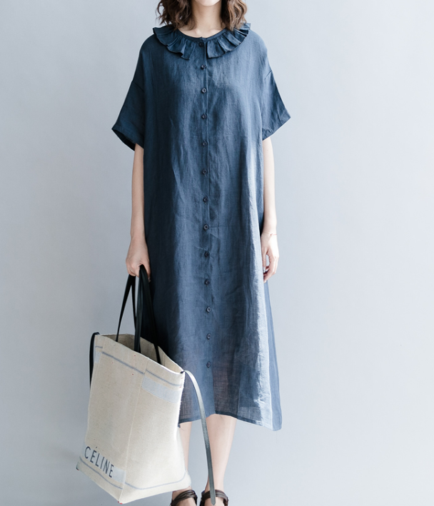 Summer Cotton Linen Spring Women Dresses QZ200528 VPPBUY shop