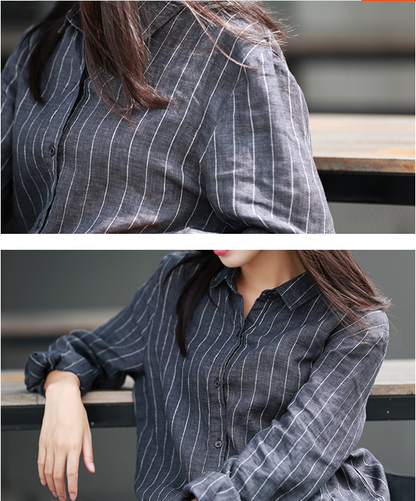 Women Casual Blouse Linen Shirts Loose Blouse Plus Size Women Tops GJ2004292 VPPBUY shop