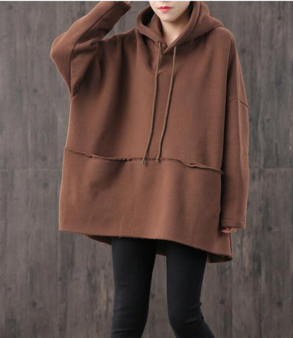 Hooded Loose Blouse Spring Tunic Casual Women Shirts Cotton Tops WG961707 VPPBUY shop