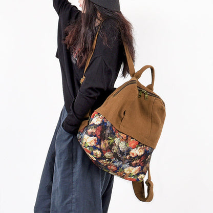 Patchwork Floral Simple Style Women Backpack Shoulder Bag VPPBUY shop