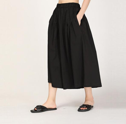 Wide Legs Black Summer Women Casual Harem Pants HD971319 VPPBUY shop