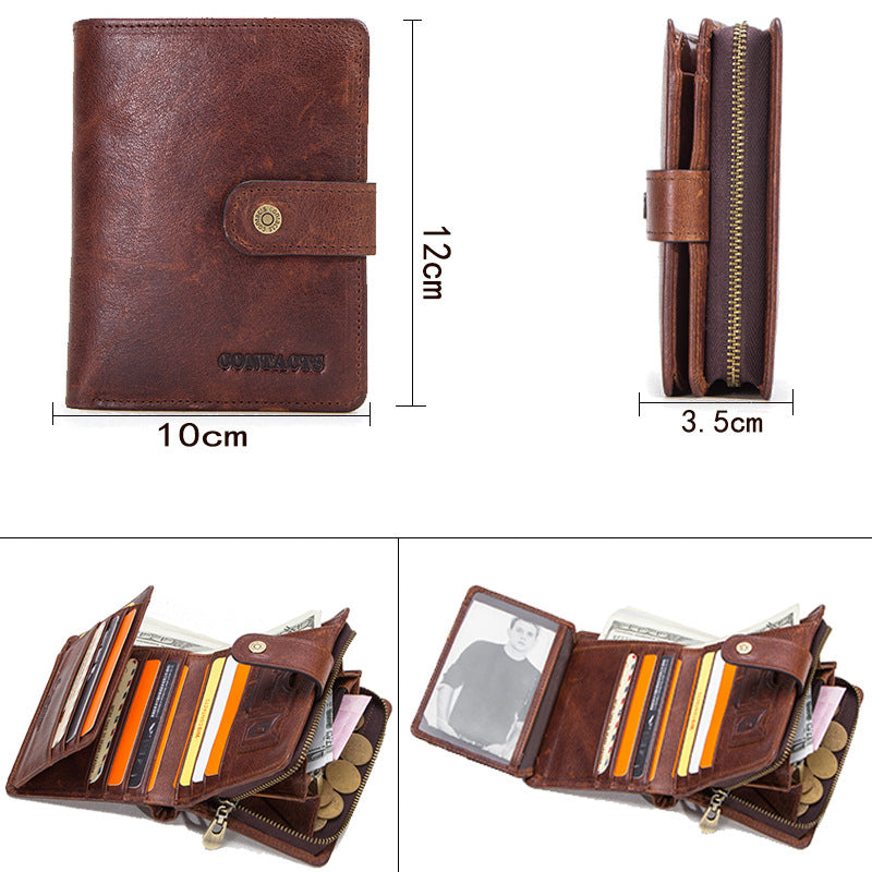 Leather Wallet Purse Card Package Hand Bag Clutch Bag Storage Bag For Gift VPPBUY shop