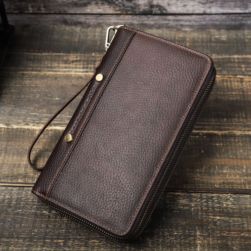 Men's Leather Wallet Purse Hand Bag Clutch Bag Card Package Storage Bag For Gift VPPBUY shop