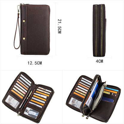 Men's Leather Wallet Purse Hand Bag Clutch Bag Card Package Storage Bag For Gift VPPBUY shop