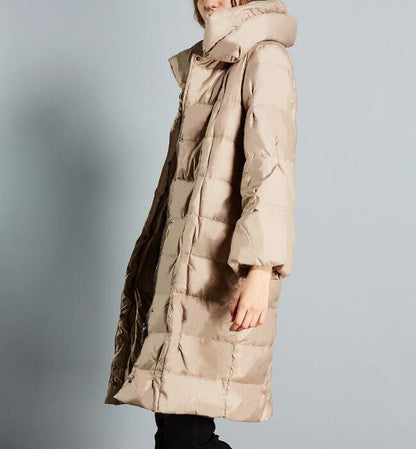 Winter Loose Duck Down Jackets Hooded Warm Women Long Down Coat VPPBUY shop