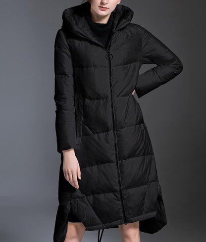 Women Down Coat Winter Loose 90% Hooded Duck Down Jackets Long Warm Down Coat Any Size VPPBUY shop