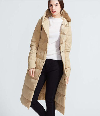 Hooded Women Winter Thick 90% Duck Down Jackets Warm Down Coat Any Size VPPBUY shop