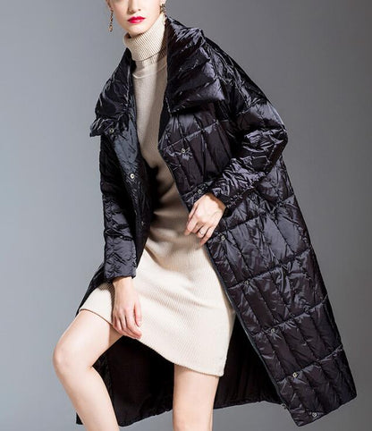 Waist Blet Long Loose Women Down Coat High Collar Winter Loose 90% Duck Down Jackets VPPBUY shop