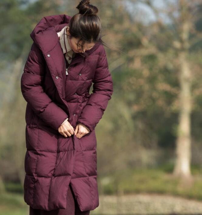 Thick Long Winter Duck Down Jacket, Hooded Down Jacket Women Puffer Coat VPPBUY shop