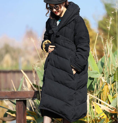 Thick  Long Winter Duck Down Jacket, Hooded Down Jacket Women Plus Size VPPBUY shop