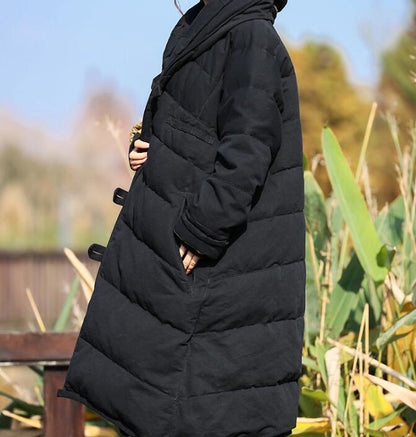 Thick  Long Winter Duck Down Jacket, Hooded Down Jacket Women Plus Size VPPBUY shop