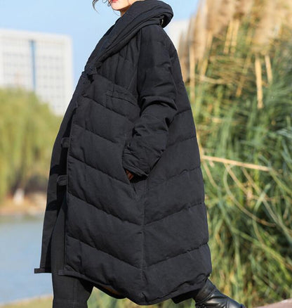 Thick  Long Winter Duck Down Jacket, Hooded Down Jacket Women Plus Size VPPBUY shop