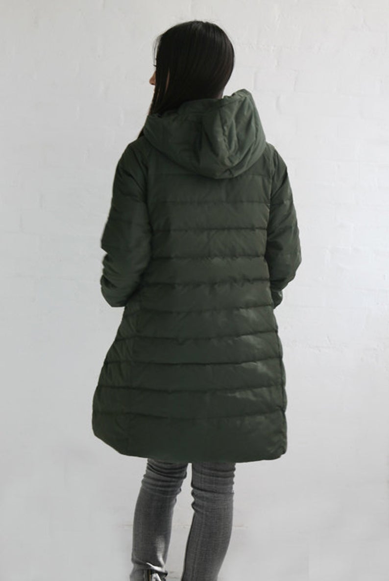 A-line Casual Hooded Winter Puffer Coat Women Down Jacket Any Size 63702 VPPBUY shop