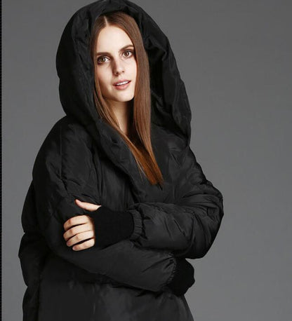 Hooded Women Winter Puffer Coat 90% Duck Down Jackets Warm Down Coat Any Size VPPBUY shop