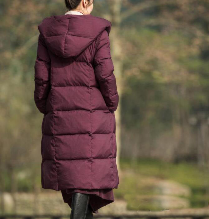 Thick Long Winter Duck Down Jacket, Hooded Down Jacket Women Puffer Coat VPPBUY shop