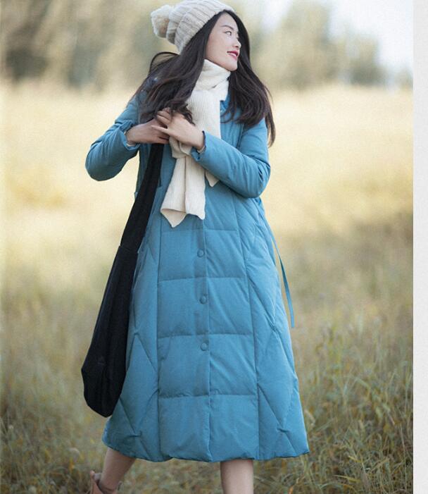 Casual Winter Women Coat Long Hooded Large Pocket Down Jacket VPPBUY shop