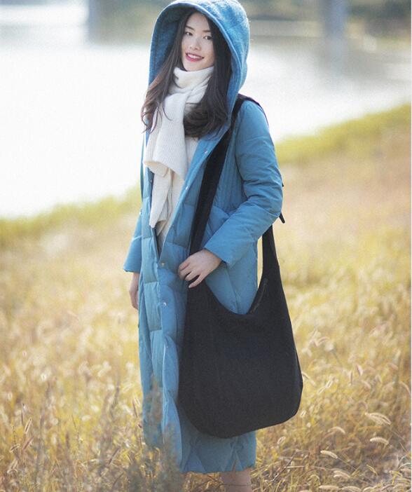 Casual Winter Women Coat Long Hooded Large Pocket Down Jacket VPPBUY shop