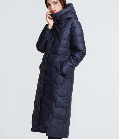 Hooded Women Winter Thick 90% Duck Down Puffer Coat Warm Down Coat Any Size 86300 VPPBUY shop