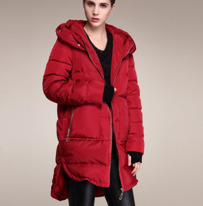 Hooded Loose Women Down Coat Winter 90% Duck Down Jackets With Large Pockets VPPBUY shop