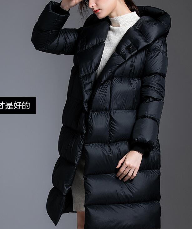 Hooded Loose Women Down Puffer Coat Winter 90% Duck Down Jackets VPPBUY shop