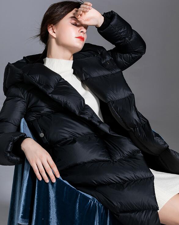 Hooded Loose Women Down Puffer Coat Winter 90% Duck Down Jackets VPPBUY shop