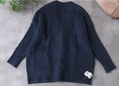 Long Sleeve loose Style Women Tops Knit Sweater Spring Women Cardigan Tops VPPBUY shop