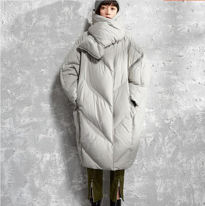 Women Winter Puffer Coat Loose 90% Duck Down Jackets Warm Coat 03212 VPPBUY shop