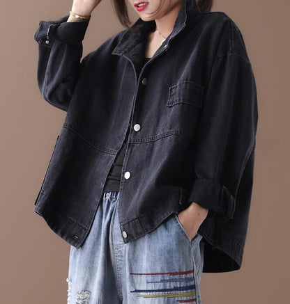 Denim Loose Blouse Women Shirts Tops WG961707 VPPBUY shop