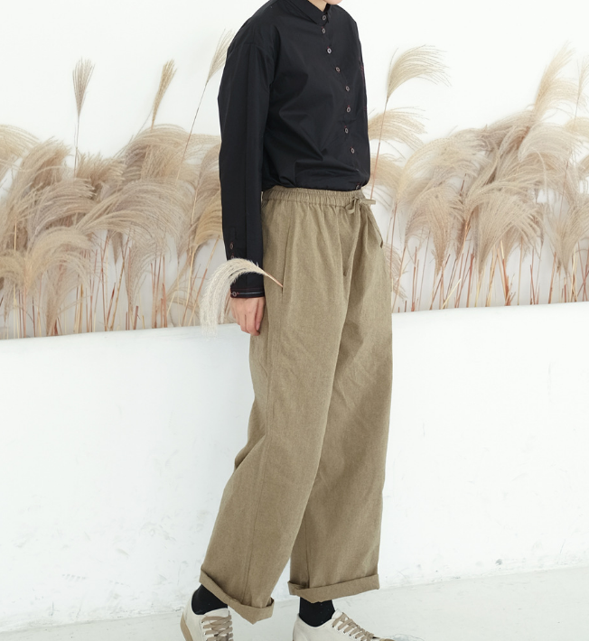 Cotton Women Casual Wide Leg Linen Pants SJ981107 VPPBUY shop