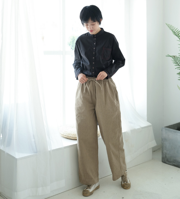 Cotton Women Casual Wide Leg Linen Pants SJ981107 VPPBUY shop