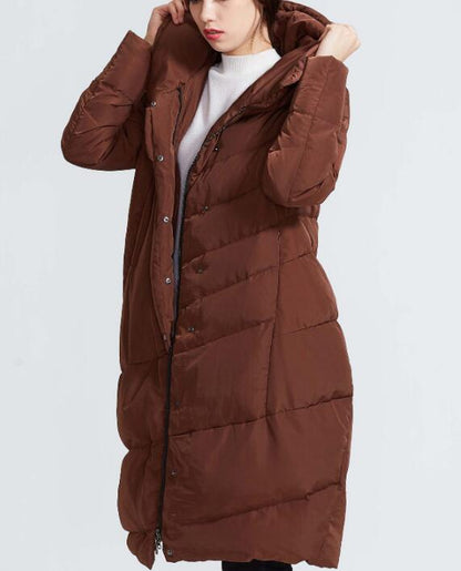 A-line Women Winter Thick 90% Duck Down Jackets Warm Down Coat Any Size VPPBUY shop