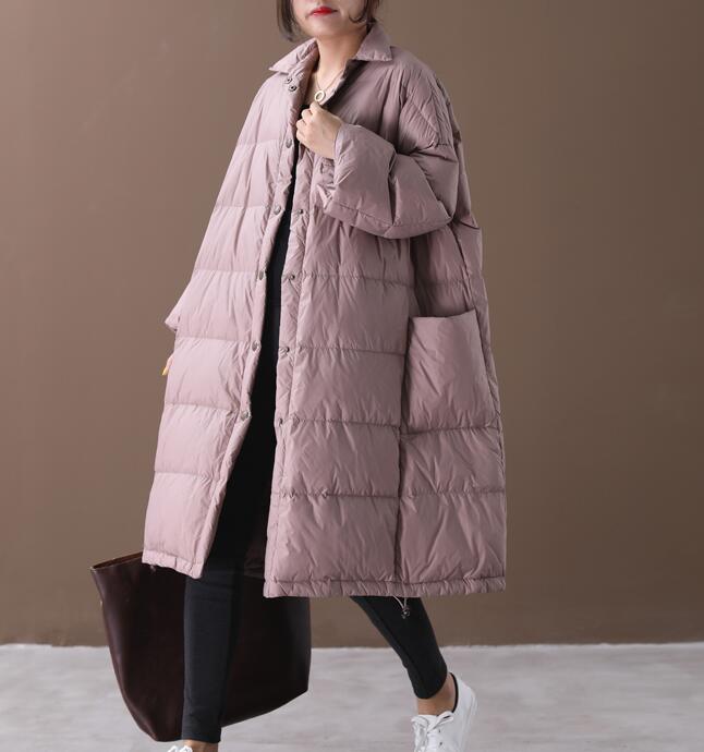 A-Line Women Winter Loose Side Pockets Down Jacket Women Down Coats VPPBUY shop