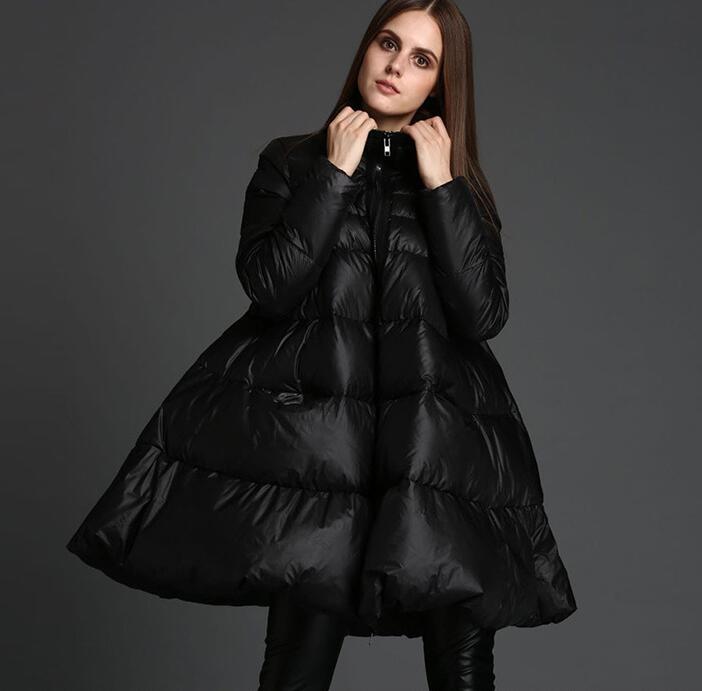 A-Line Women Winter Puffer Coat Warm Thick 90% Duck Down Coat Any Size 1002 VPPBUY shop