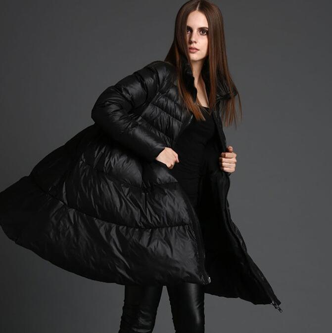 A-Line Women Winter Puffer Coat Warm Thick 90% Duck Down Coat Any Size 1002 VPPBUY shop