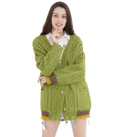 loose cardigan Short Style Women Tops Woolen Knit Sweater VPPBUY shop