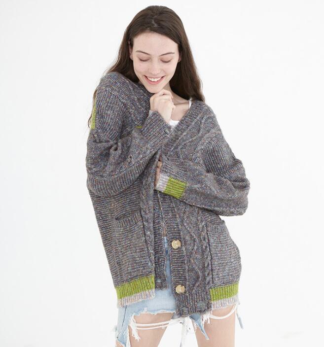 loose cardigan Short Style Women Tops Woolen Knit Sweater VPPBUY shop