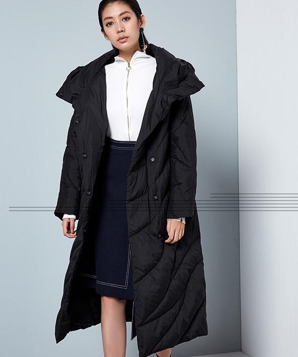 Casual Long Hooded Women Winter Thick 90% Duck Down Jackets Warm Down Coat VPPBUY shop