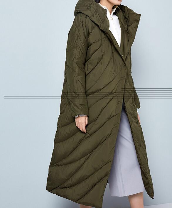 Casual Long Hooded Women Winter Thick 90% Duck Down Jackets Warm Down Coat VPPBUY shop