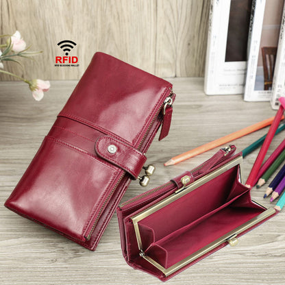 Ladies Leather Wallet Hand Bag Purse Card Package Clutch Bag Storage Bag For Gift VPPBUY shop