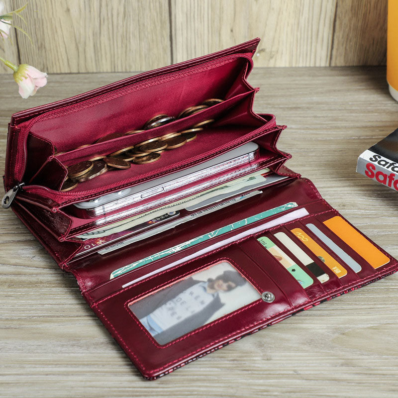 Women's Leather Wallet Purse Card Package Clutch Bag Hand Bag Storage Bag For Gift VPPBUY shop